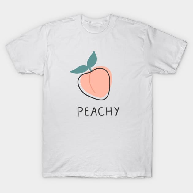 Peachy Peach T-Shirt by hbaileydesign